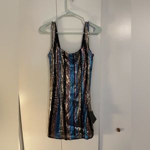 LuLu’s Striped Sequin Dress